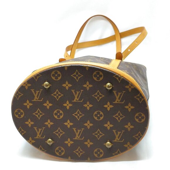 Authentic Louis Vuitton Bucket GM Brown Monogram Tote Bag mn672-121725 - Picture 5 of 16